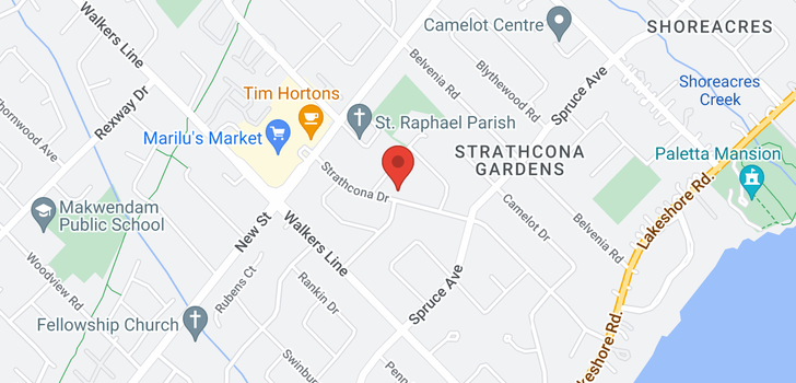 map of 375 Strathcona Drive